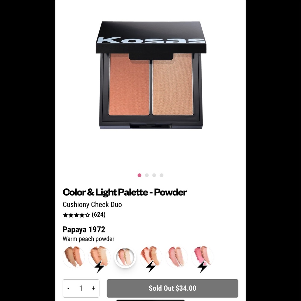 Kosas Blush and Highlighter Powder Palette